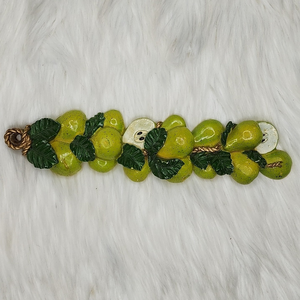 Decorative Hanging Pears with Leaves Wall Decor